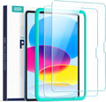 ESR 2 Pack Screen Protector for iPad A16 11th/10th Generation (11 Inch/10.9, 2025/2022), 9H Tempered Glass Film Guard with Alignment Frame, Anti-Scratch, Bubble Free, HD Clarity, Apple Pencil Support