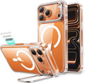ESR for iPhone 17 Pro Max Case with Stash Stand, Camera Control Cover Compatible with MagSafe, Military-Grade Drop Protection Phone Case for iPhone 17 Pro Max, Scratch-Resistant Back Cover, Clear