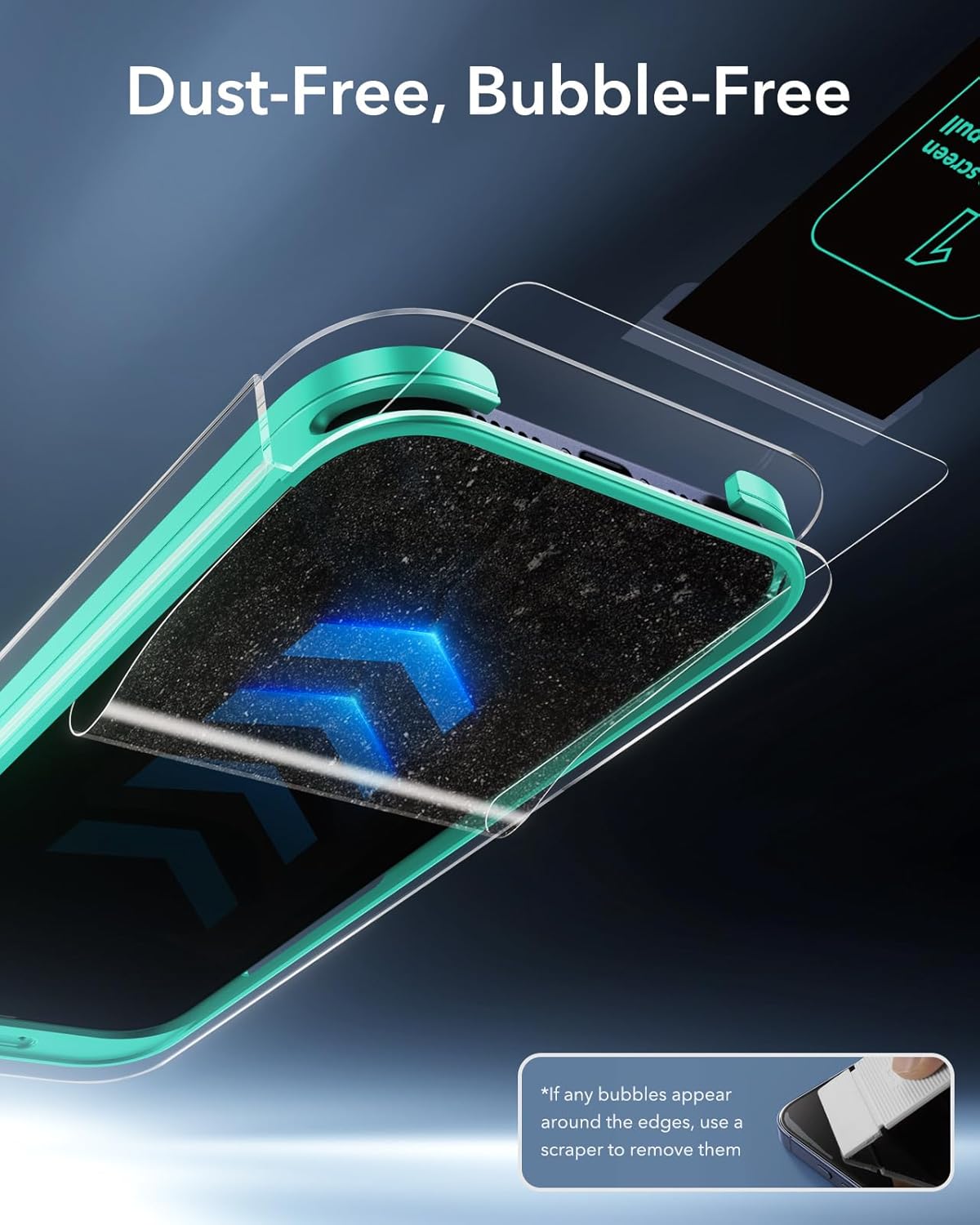 ESR 3 Pack 9H+ Glass for iPhone 17 Pro Max Screen Protector, [Military-Grade Shatterproof], with AR Anti-Reflective Technology, Armorite Ultra-Tough Tempered Glass with Ultra Fit Tray