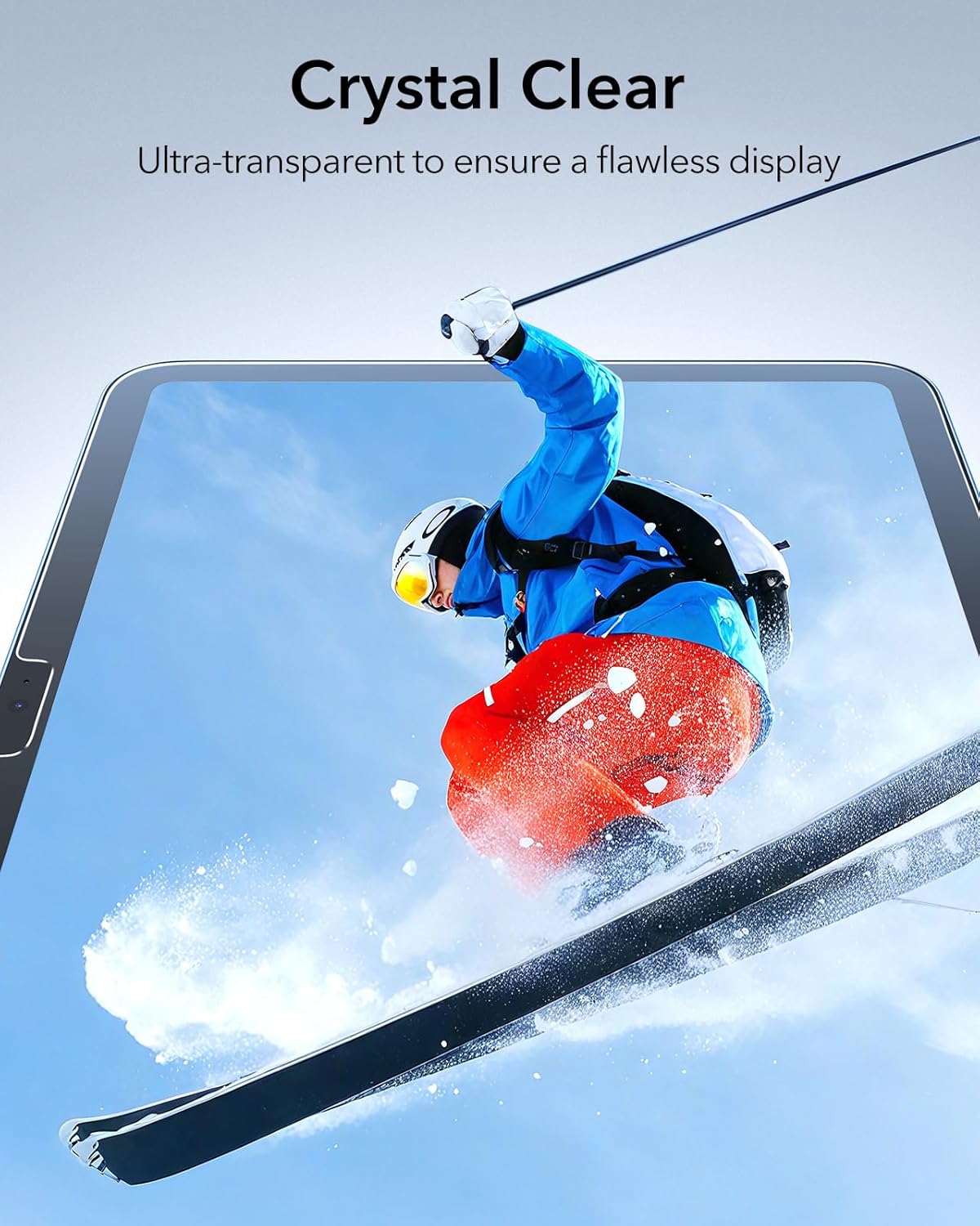 ESR 2 Pack Screen Protector for iPad A16 11th/10th Generation (11 Inch/10.9, 2025/2022), 9H Tempered Glass Film Guard with Alignment Frame, Anti-Scratch, Bubble Free, HD Clarity, Apple Pencil Support