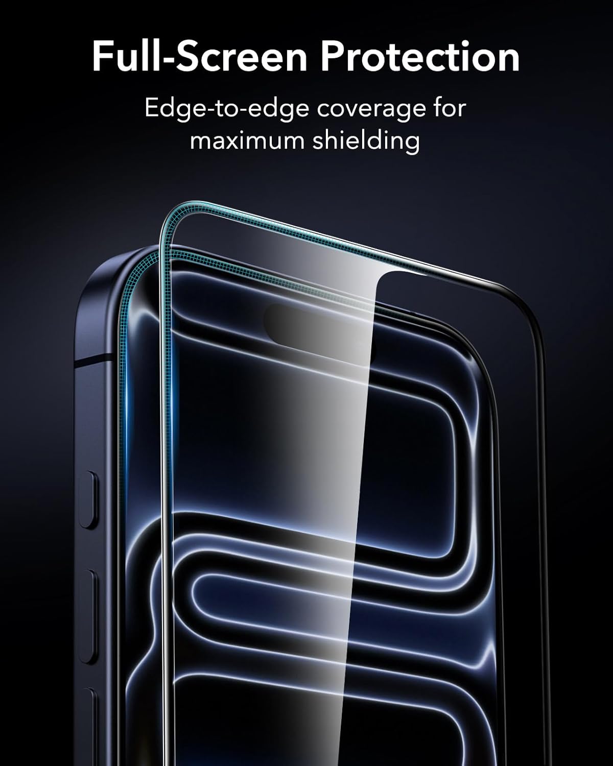 ESR 3 Pack 9H+ Glass for iPhone 17 Pro Max Screen Protector, [Military-Grade Shatterproof], with AR Anti-Reflective Technology, Armorite Ultra-Tough Tempered Glass with Ultra Fit Tray