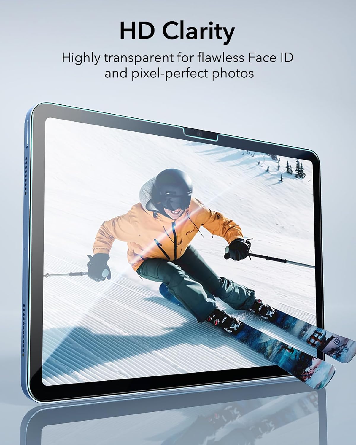 ESR 2 Pack Screen Protector for iPad A16 11th/10th Generation (11 Inch/10.9, 2025/2022), 9H Tempered Glass Film with UltraFit Tray, Apple Pencil Support, Scratch Resistant, HD Clarity, Bubble Free